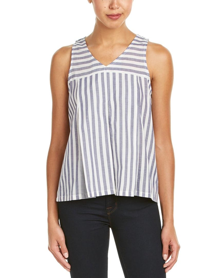 Olive & Oak Women's Stripe Tank, Blue Combo, Medium Amazon.in