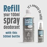 Salt Of The Earth Vetiver & Citrus Natural Deodorant Refill 500ml UK view 6