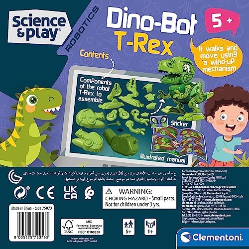 - Dino BOT T-Rex, Set de Robot para Montar y Aprender robótica Infantil, Juguete Educativo para niños de 5 años o más (75073)