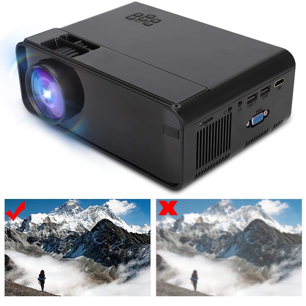 Proyector LED, UHD 4K WiFi Bluetooth 1080P Home Theater Beamer ...