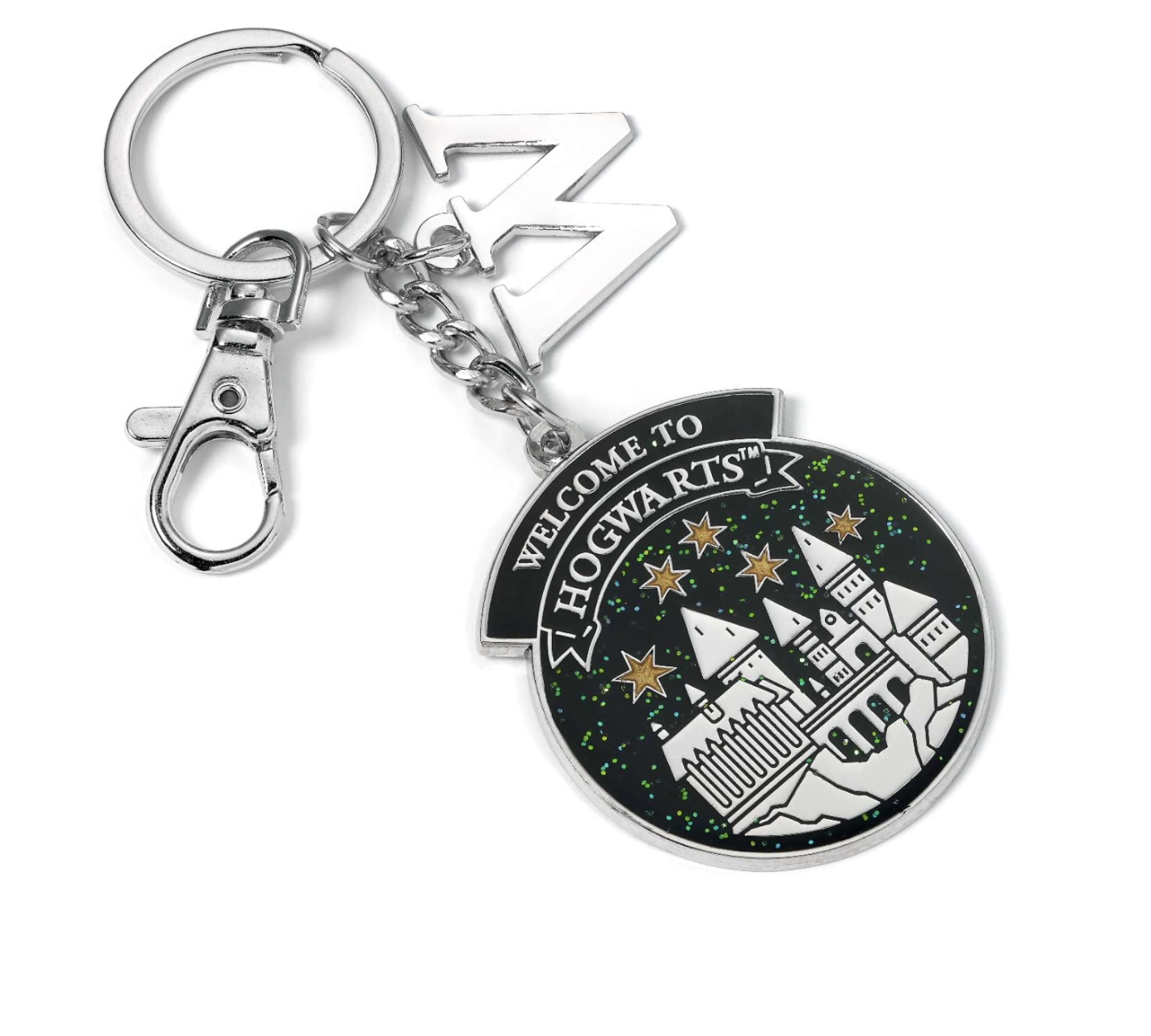 Harry Potter Official Personalised Hogwarts Keyring W Initial