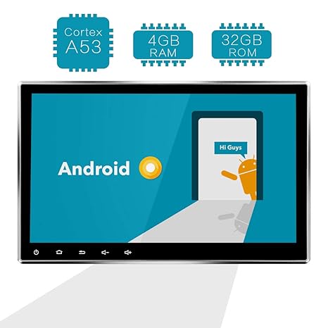 Amaseaudio Android 8.0 Upgrade 10.1 Zoll Car Stereo Radio Autoradio Octa Core 4 GB RAM 32 GB ROM DVD In-Dash 2-Din Navigation