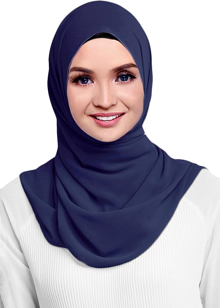 Hana's Womens Georgette Chiffon Hijab 