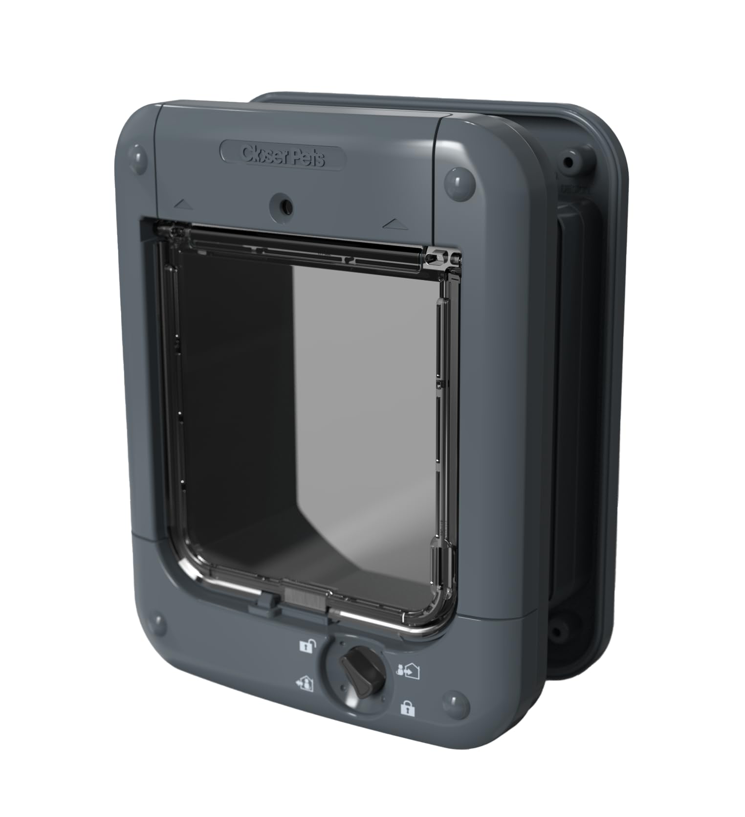 Cat Mate Elite I.D Disc Cat Flap with Timer Control (305) - Compatible with Pet Mate I.D Discs, for Small to Average Sized Cats, for Glass, UPVC, Walls and Wood, White