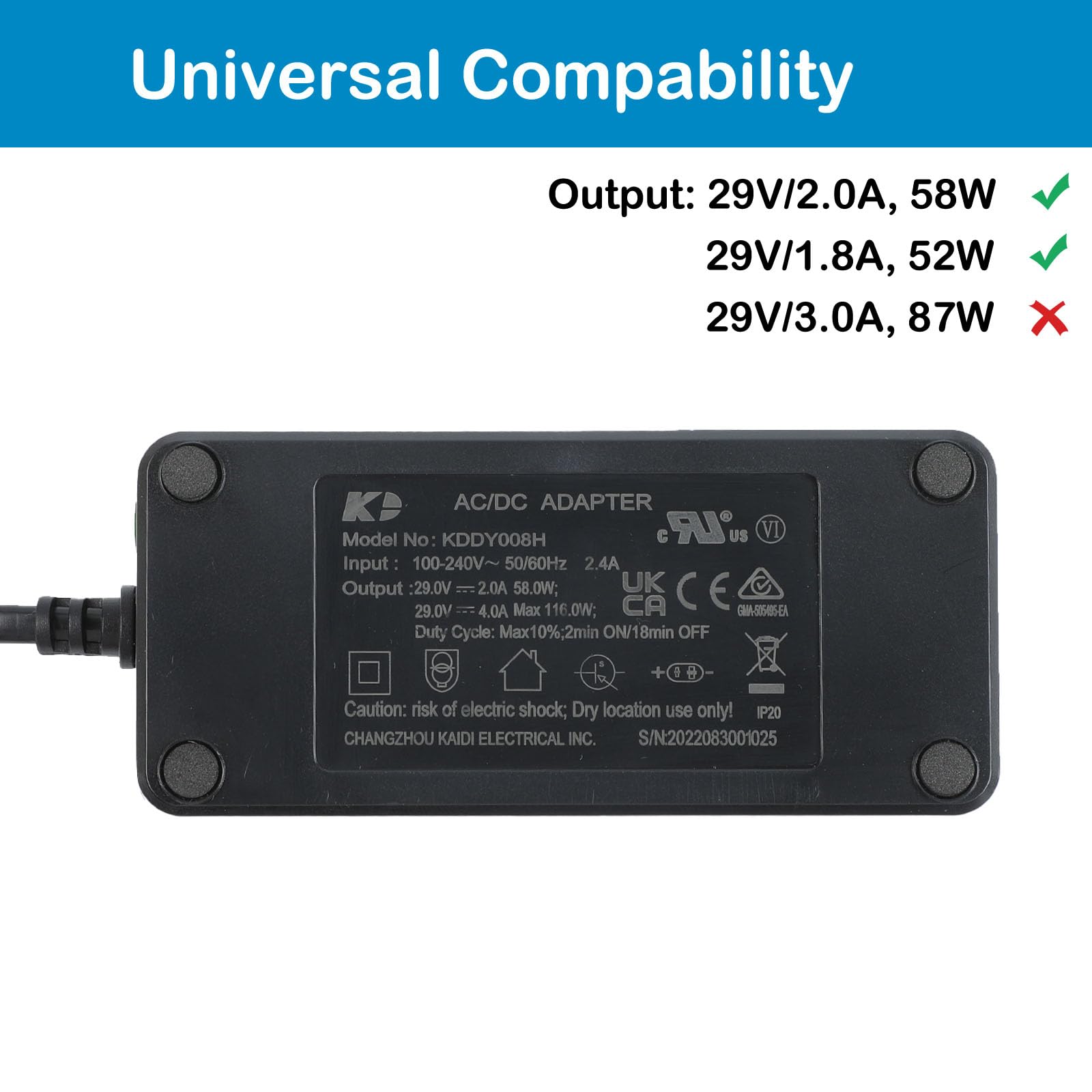 Mua Recliner Power Supply, Model KDDY008H Kaidi AC/DC Switching Power ...