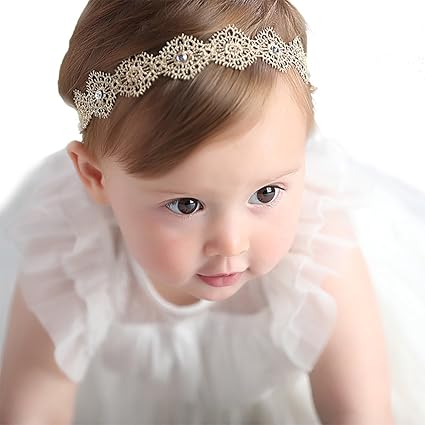 baby girl gold headband
