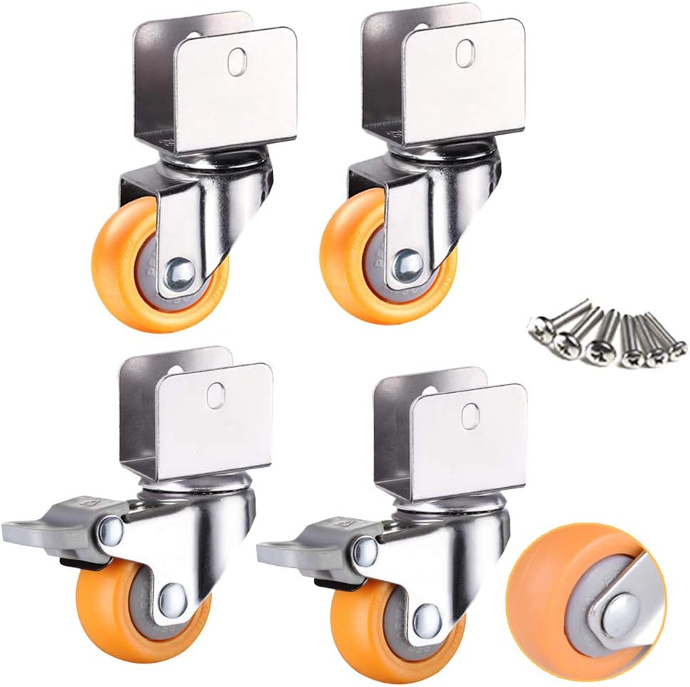 Swivel Caster for Cribs,1.25in 32mm Furniture Castor,U