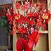 Winlyn 106 Pcs Chinese New Year Decorations - Hanging Good Luck Ornaments, Red Lanterns, Festive Tree Ornaments, Paper Fans for Asian Lunar New Year 2025 Year of The Snake Party Decor