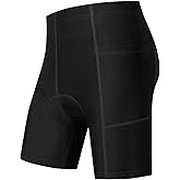 Kids Padded Bike Shorts Boys Girls Biking Shorts with Pockets 3D Padding Cycling Shorts for Boys