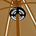 CREATIVE DESIGN Patio Umbrella Lights-28 LED Umbrella Pole Lights at 400 Lumens for Outdoor Use or Camping Tents, Wireless Rechargeable Outdoor Umbrella Lights with 2 Level Dimming Switch (Black)