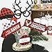 Big Dot of Happiness Prancing Plaid Holiday - Buffalo Plaid Christmas Photo Booth Props Kit - 20 Count