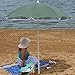 Sunnydaze Steel 5 Foot Beach Umbrella with Tilt Function