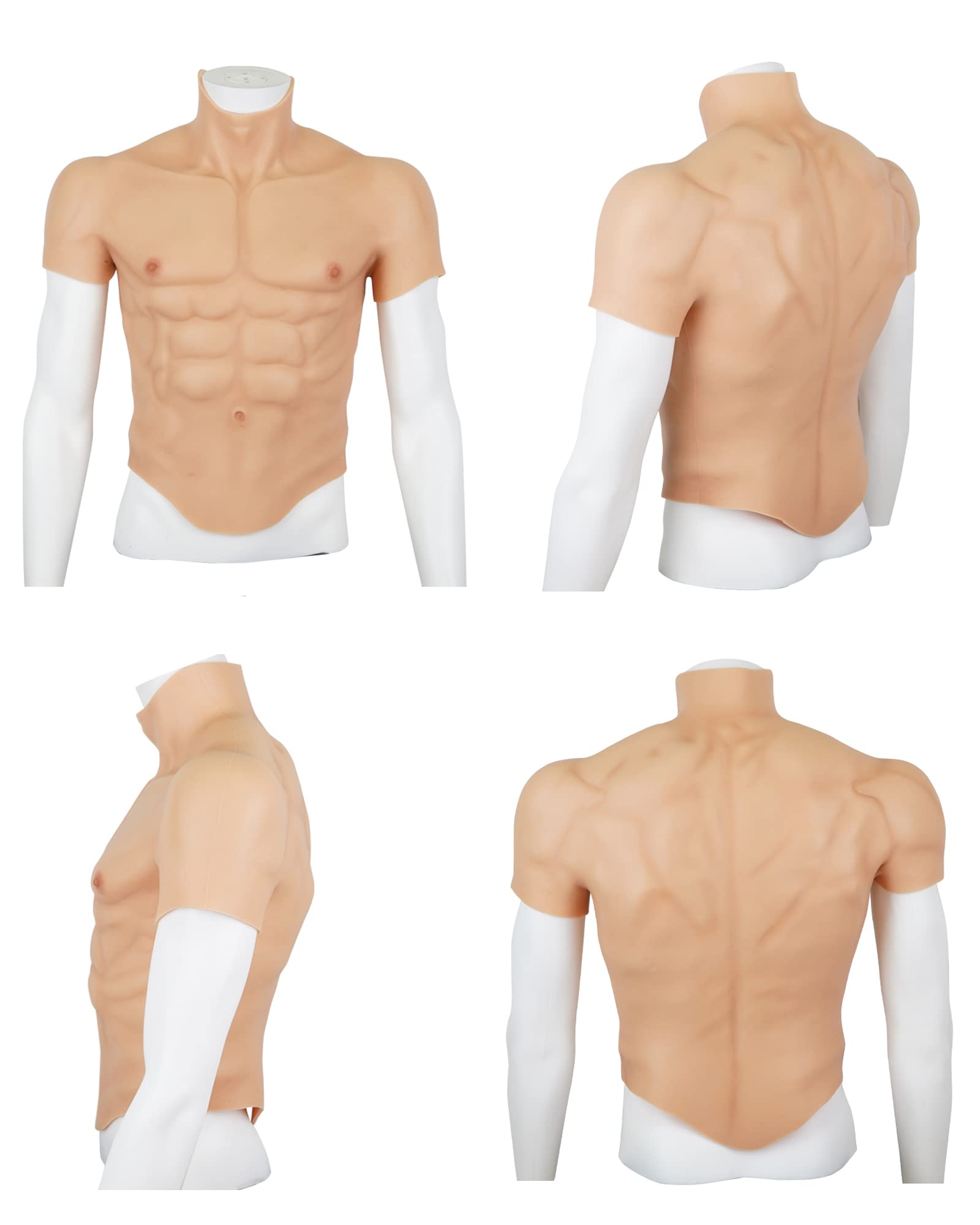 Mua YaLuoQian Silicone Muscle Chest Realistic Male Chest Silicone ...