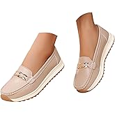 Orthopedic Platform Loafers,Women's Business Casual Flats Shoes Round Toe Comfortable Slip On Work Walking Slip-Ons Cute Dress Loafers