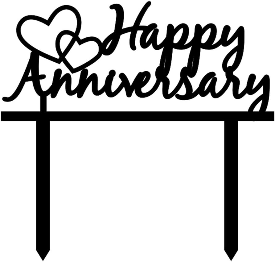 Omkraft Black Acrylic Cake Topper