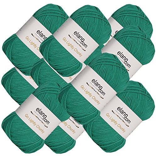 elann Go Lightly Chunky Yarn | 10 Ball Bag | 18 Emerald