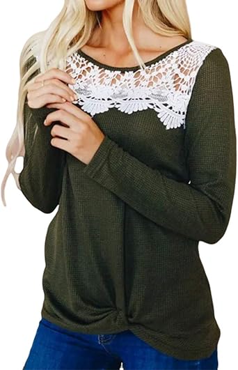 crochet lace long sleeve top