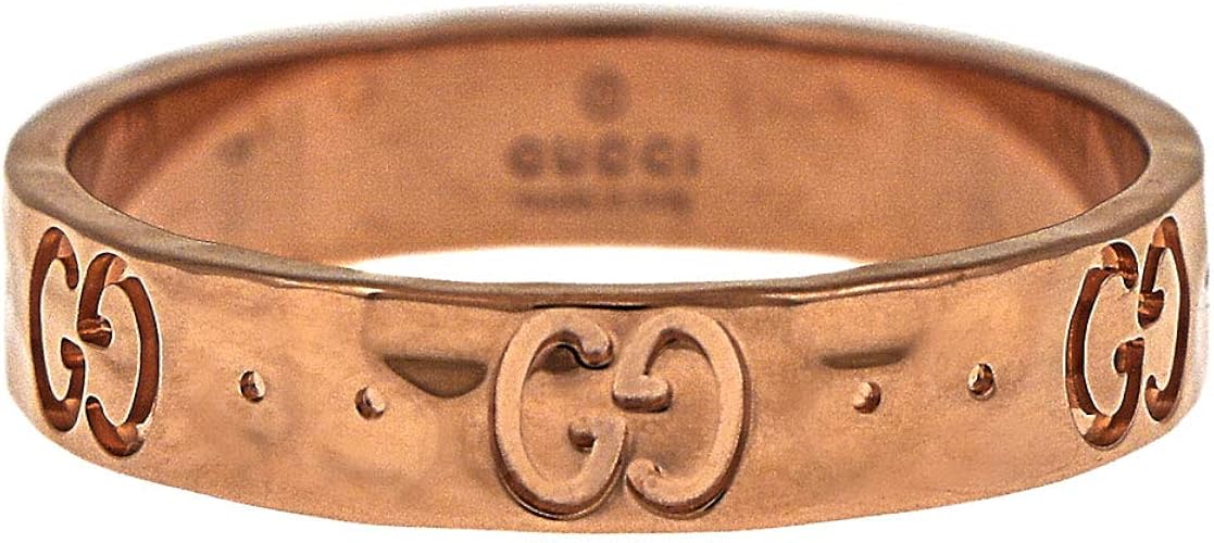 Amazon グッチ Gucci 指輪 リング メンズ レディース アクセサリー Ggアイコン ピンクゴールド J8500 5702 10 並行輸入品 リング 通販