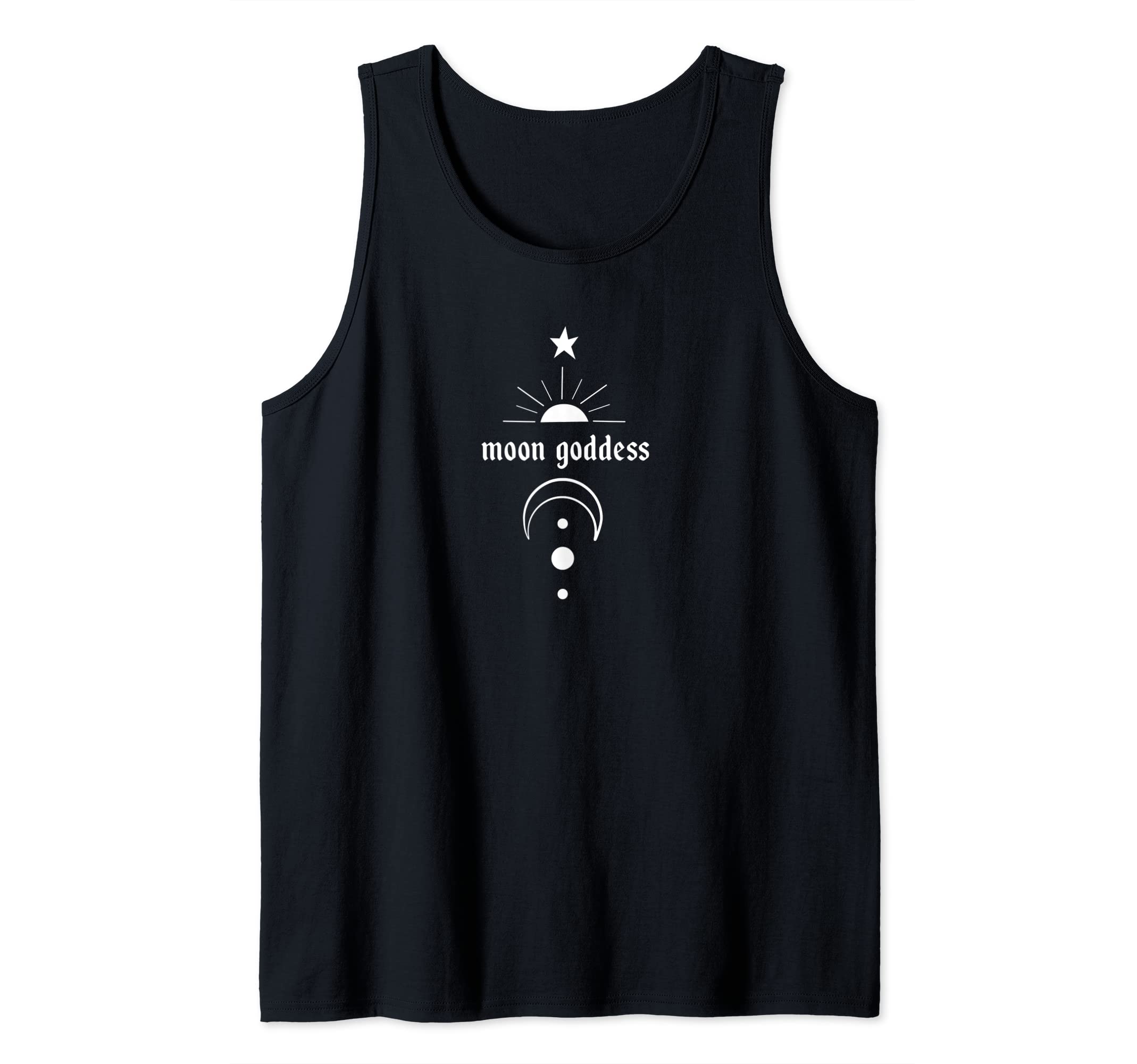 Moon goddess new age moon phase spiritual magic Tank Top