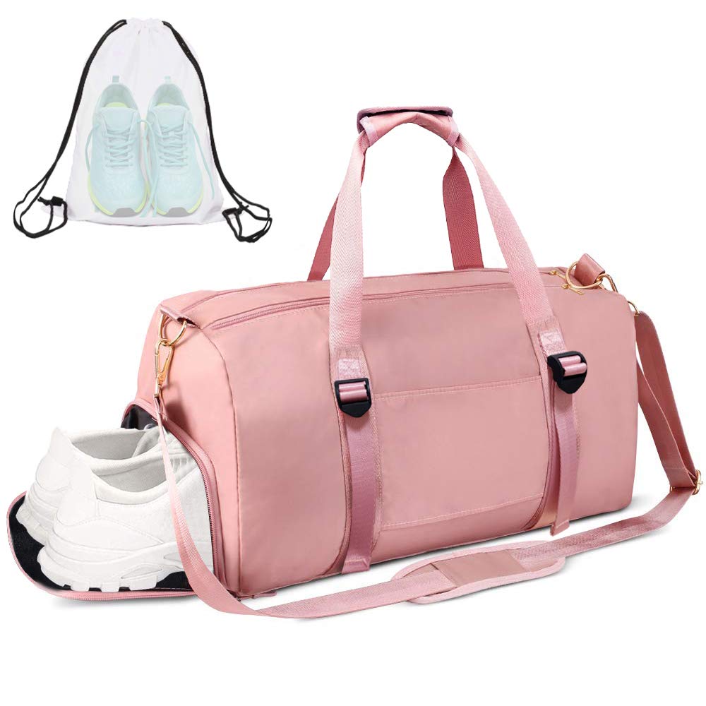 sports gym bag with shoes compartment for men women