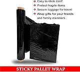 JeeJaan 36 Rolls Black Pallet Wrap 400mm x 250m 20mu Tear Resistant view 2