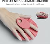 BEAUTAIL Silicone Body Scrubber Pink, Gentle Exfoliating Shower Brush with view 4