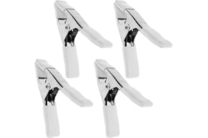 4PCS White Spring Clamp,3.93Inch Heavy Duty Spring Clamps Support Accessories for Backdrop Stand Camping Tent Wedding Dress