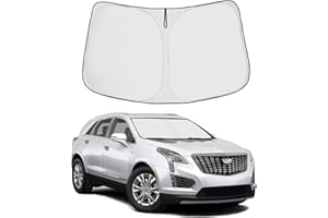 Proadsy Front Windshield Sun Shade Foldable Sunshade Protector Custom Fit 2017-2023 2024 Cadillac XT5 Accessories 2024 Upgrade