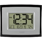La Crosse Technology Wall/Table Clock, 6.85-inch H x 8.66-inch W x 0.95-inch D (WT-8002U) (WT-8002U-INT)