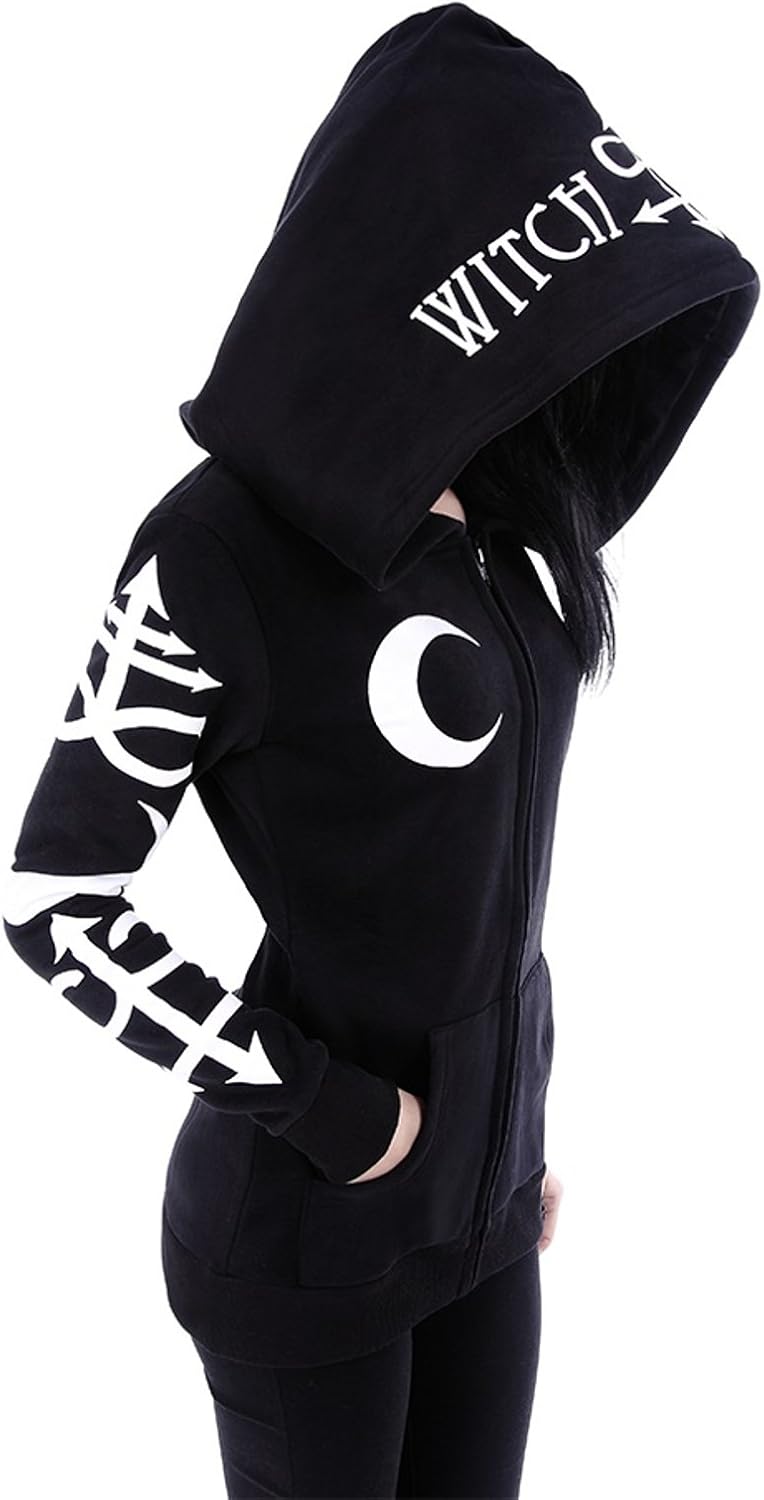 gothic black hoodie