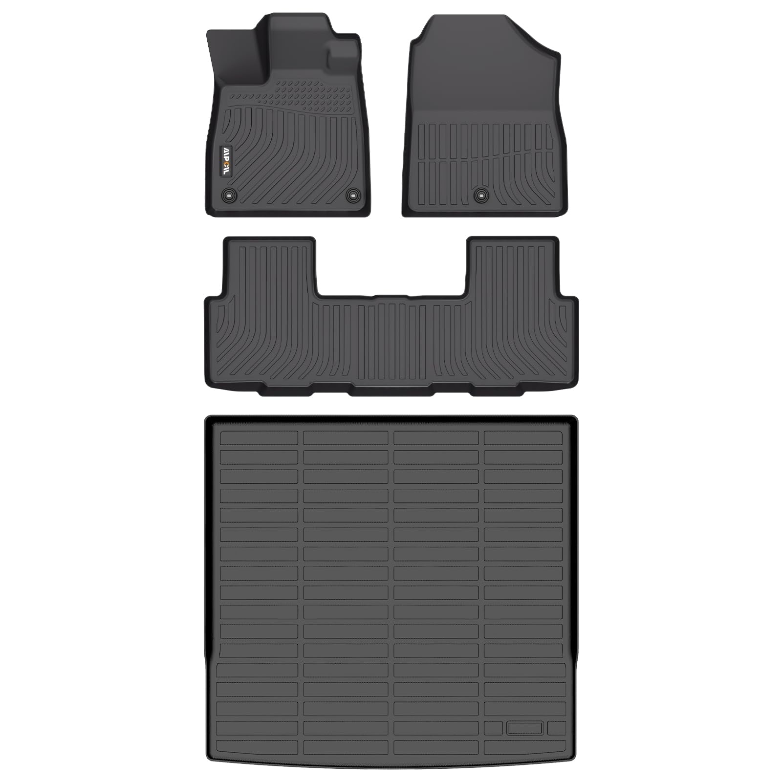 AIPOIL® Floor Mats & Cargo Liner Set for 2026 Honda Passport All Weather Protection TPE Anti-Slip Automotive Full Set Custom Car Mats Accessories - Black Image