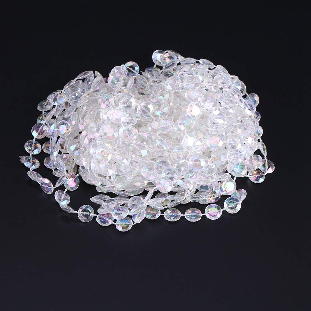 Ghirlanda Di Perline Cristallo Acrilico - 30 Metri, Per Decorazioni Fai Da Te - Foto 8