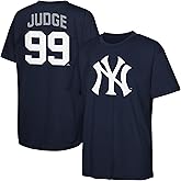 Aaron Judge New York Yankees MLB Kids Youth 4-20 Navy Official Name & Number Performance Jersey T-Shirt