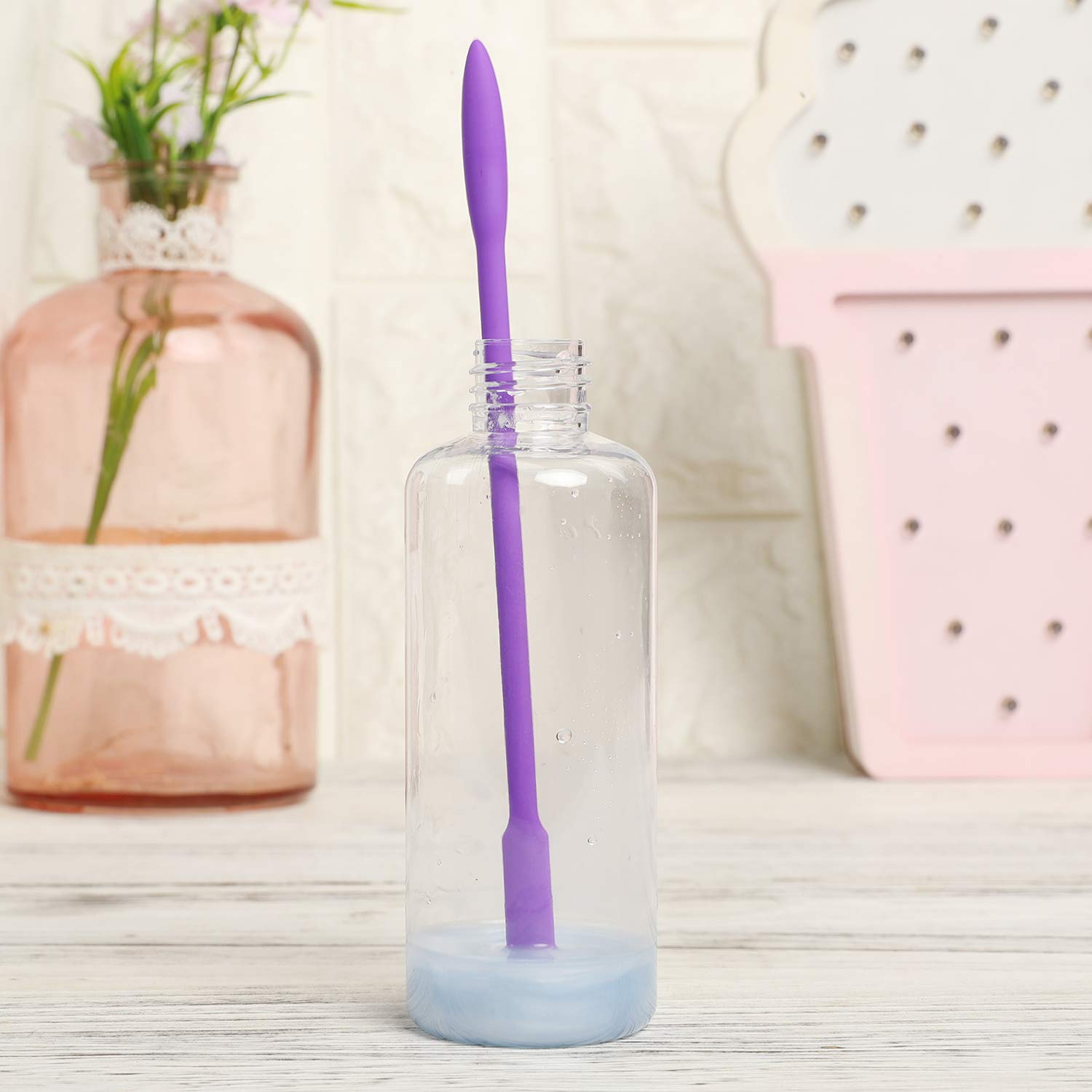 Makeup Spatula, Beauty Spatula, 4 Pack Mini Silicone Spatula, Small