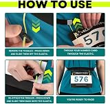VeloChampion Lightweight Running Belt Black L/XL No Pins Race Number Holder view 6