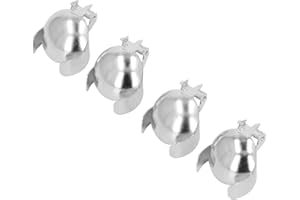 LUQEEG 4pcs Automatic Candle Extinguisher, Wick Flame Snuffer, Candle Snuffers Accessory for Putting Out Candle Flame Safely for Candles Up to 0.8 inches (Silver)