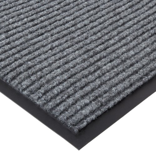Durable Spectra-Rib Vinyl Backed Indoor Entrance Mat, 4' x 8', Gray - Thumbnail 3