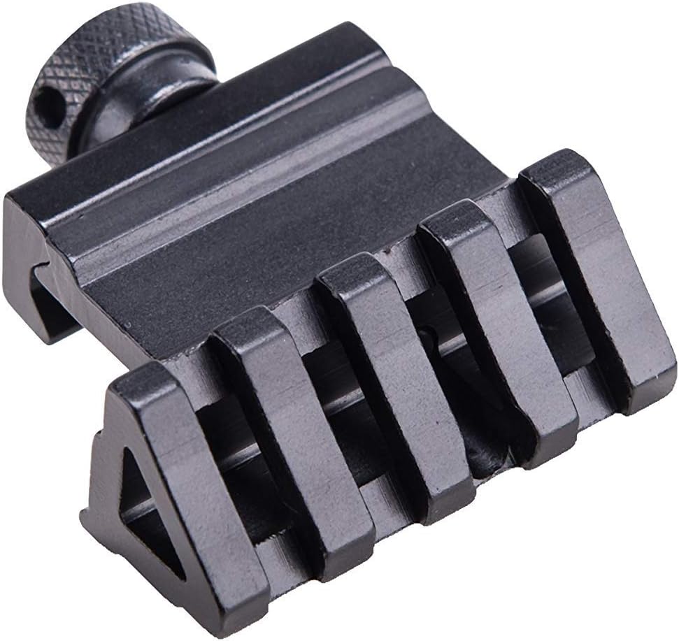 6Pcs 45 Degree Offset Rail Mount, 4 Slots 20mm Picatinny Weaver Rail for Flashlights Laser Red Dot Sight Optics Tactical Style : Sports & Outdoors