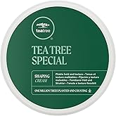 Tea Tree Shaping Cream, Hair Styling Cream, Long-Lasting Hold, Matte Finish, For All Hair Types