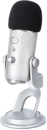 YOUSHARES Blue Yeti Pop Filter Foam Microphone Cover for Blue Yeti Pro Mic view 3