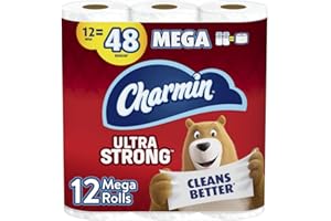 Charmin Ultra Strong Toilet Paper, 12 Mega Rolls = 48 Regular Rolls