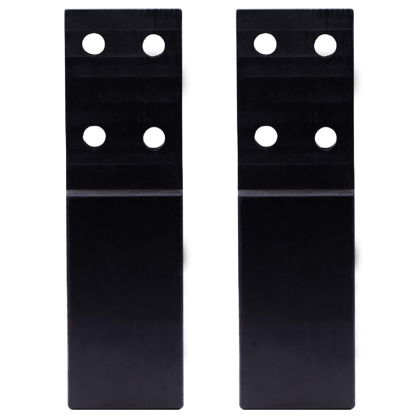 Photo 1 of 2 Pcs Bed Frame Legs Replacement Parts Bed Feet Furniture Support Leg Reinforcement Kit for Wooden Beds Table Cabinet Sofa Bolt-On Direct Replacement Straight Leg Replace Part Not Plastic Black 5inch