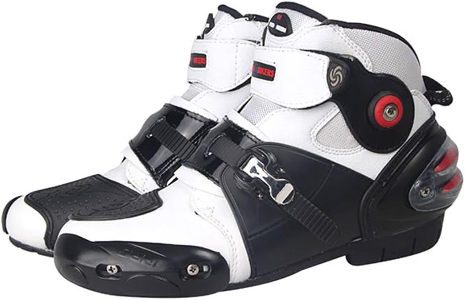 NEW Men's Motorcycle Racing Boots White US 11