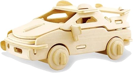 Amazon Olyr Diy 自分で作る 木製おもちゃ 工作 夏休み 宿題 パズル ブロック 戦闘車 お絵かき ねんど シール おもちゃ