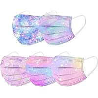 AIHOU 50PCS Kids Disposable Face Mask Childrens 3Ply Earloop Protective Breathable Kids Face Mask Boys Girls Outdoor…