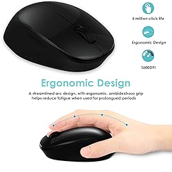 LeadsaiL Wireless Mouse for Laptop, 2.4GHz Silent