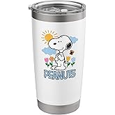 Snoopy Spring Flowers Stainless Steel Insulated Tumbler