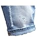 VincentDeep Fashion Men's Casual Light Blue Straight Five Pants Slim Brush Denim Short with Hole