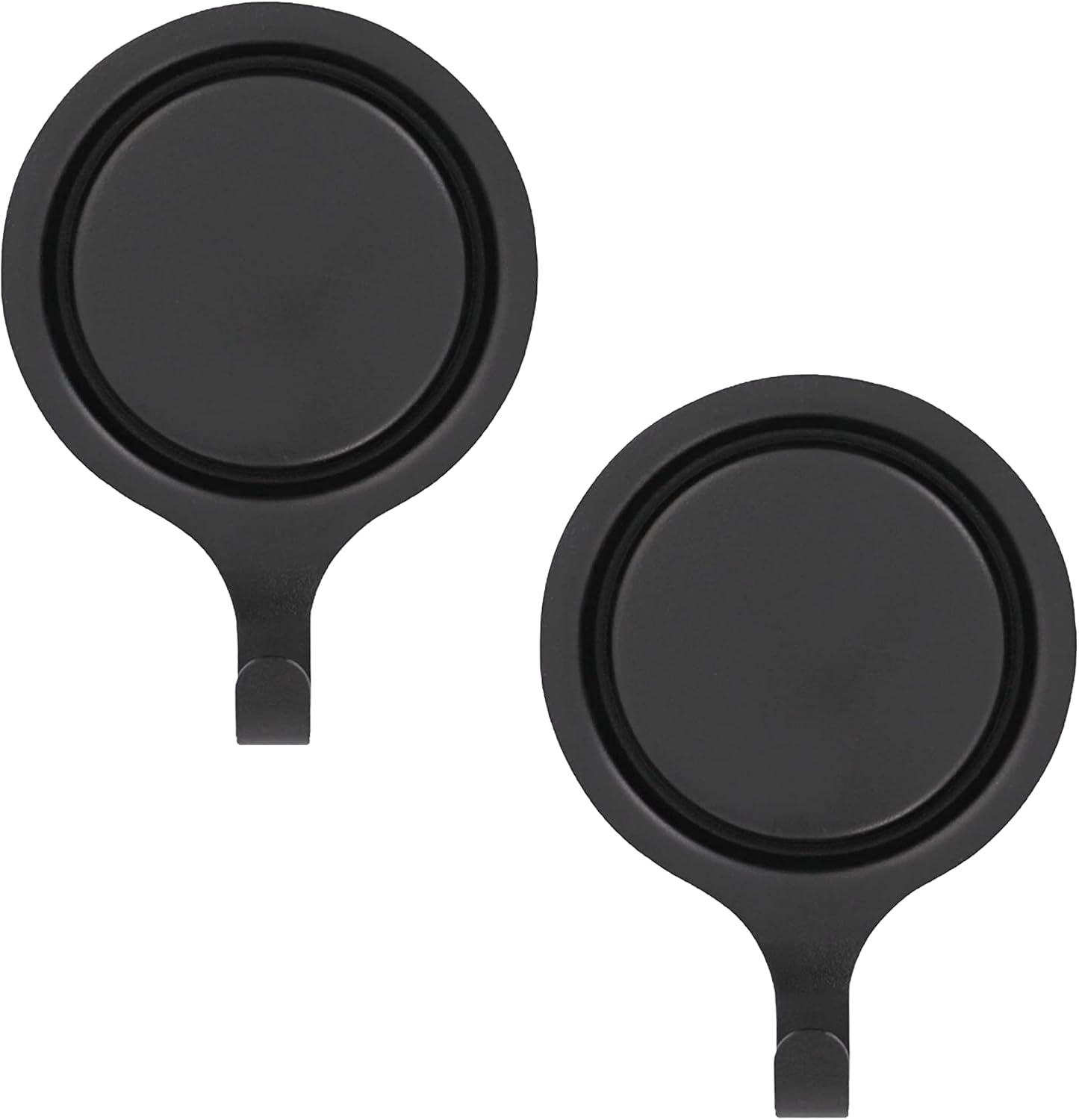 Wreath Hangers - Haute Decor Attract® Pinch-Free Magnetic Wreath Hanger (Matte Black) - Set of 2 Magnets - for use on 1 Single-Pane Glass Door/Window or 2 Metal Doors/Surfaces