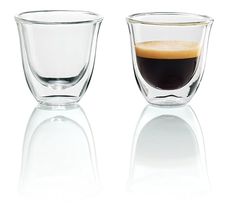 Delonghi 5513214591 Isolierte Espresso-Glas 2er Set